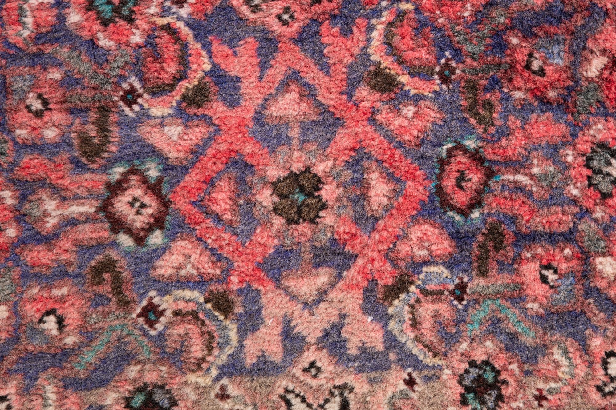 70cm x 260cm anudado a mano Ultra Vintage Alfombra Persa Lana Pasillera