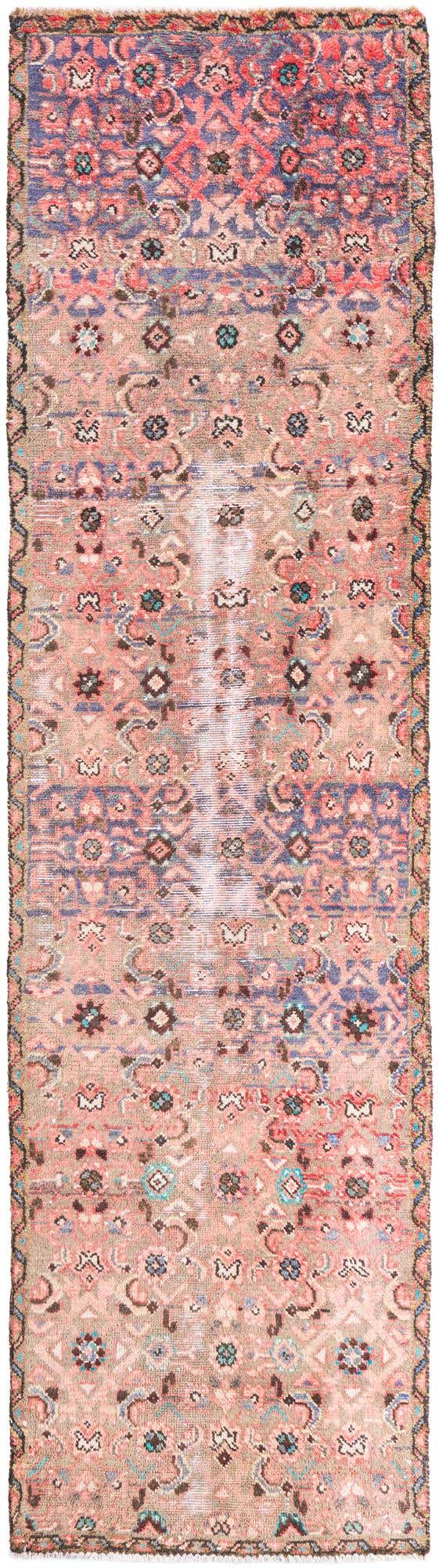 2' 3 x 8' 6 Hand Knotted Ultra Vintage Persian Wool Runner Rug