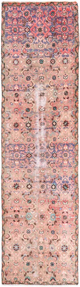 2' 3 x 8' 6 Hand Knotted Ultra Vintage Persian Wool Runner Rug