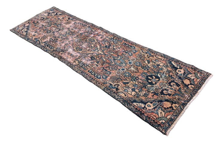 Detail image of 2' 2 x 7' 10 Hand Knotted Ultra Vintage Persian Wool Runner Rug