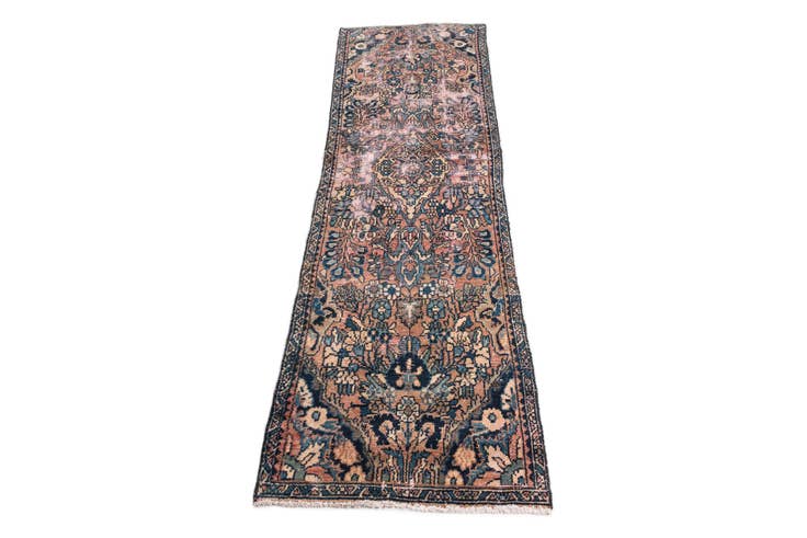 Detail image of 2' 2 x 7' 10 Hand Knotted Ultra Vintage Persian Wool Runner Rug