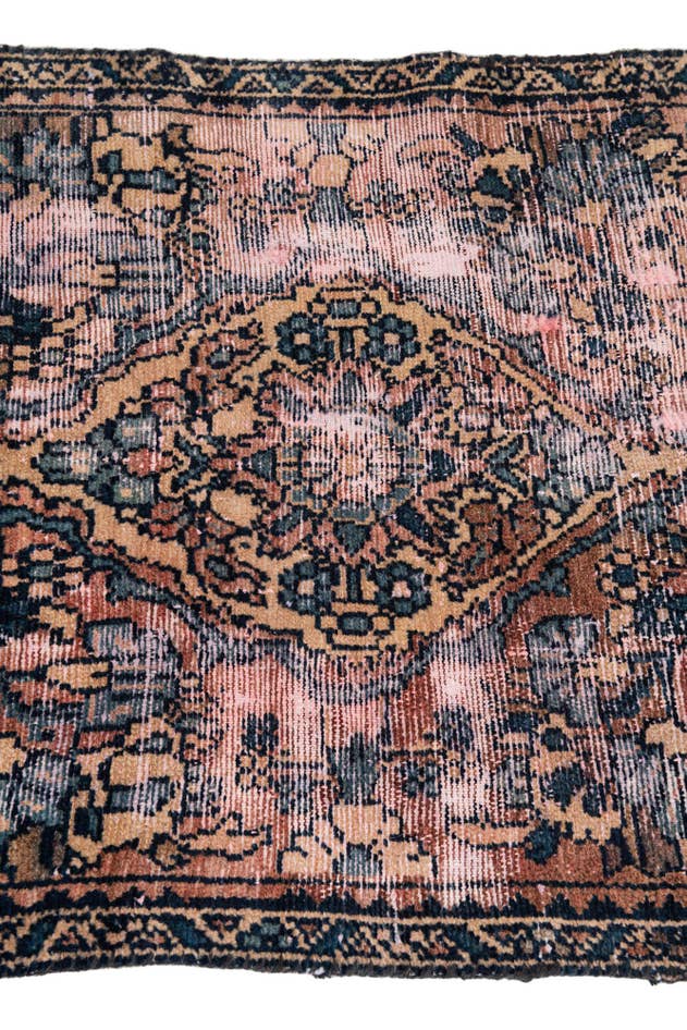 Detail image of 2' 2 x 7' 10 Hand Knotted Ultra Vintage Persian Wool Runner Rug
