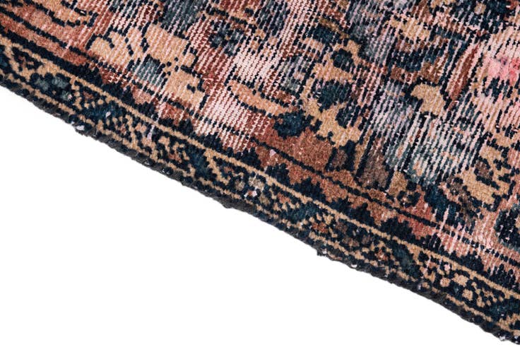Detail image of 2' 2 x 7' 10 Hand Knotted Ultra Vintage Persian Wool Runner Rug