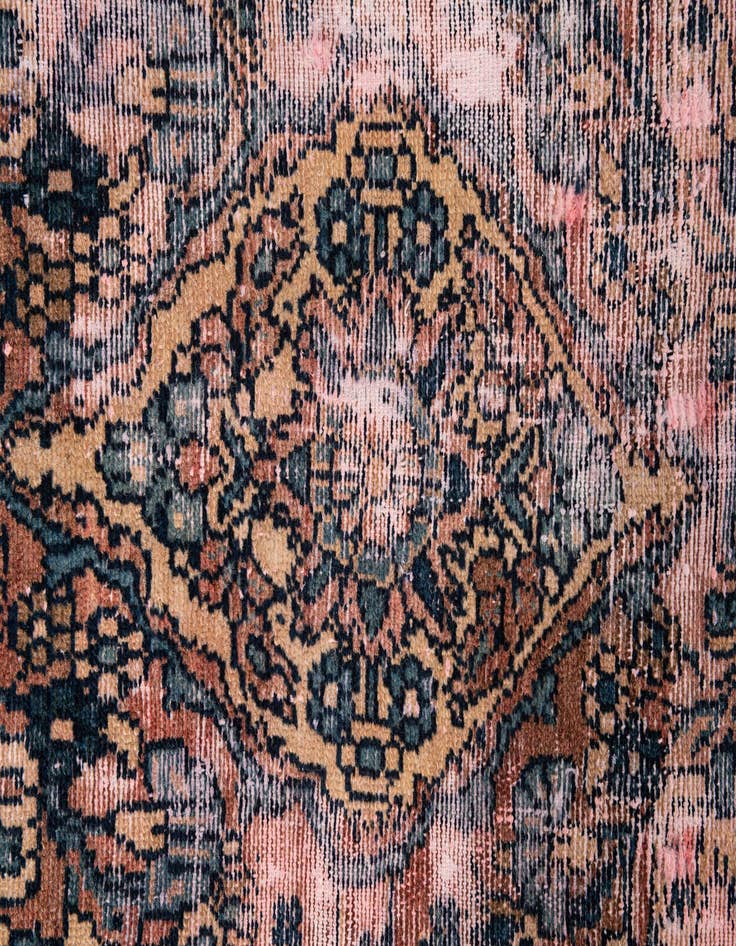 Detail image of 2' 2 x 7' 10  Hand Knotted Ultra Vintage Persian Wool Runner Rug