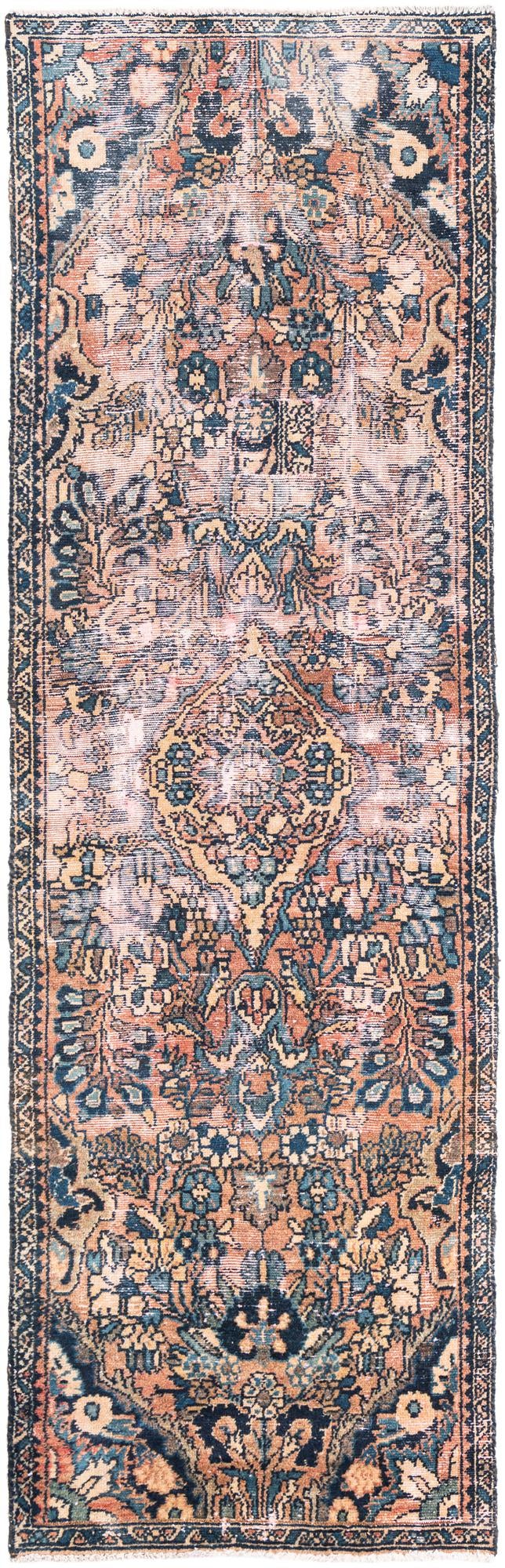 2' 2 x 7' 10 Hand Knotted Ultra Vintage Persian Wool Runner Rug