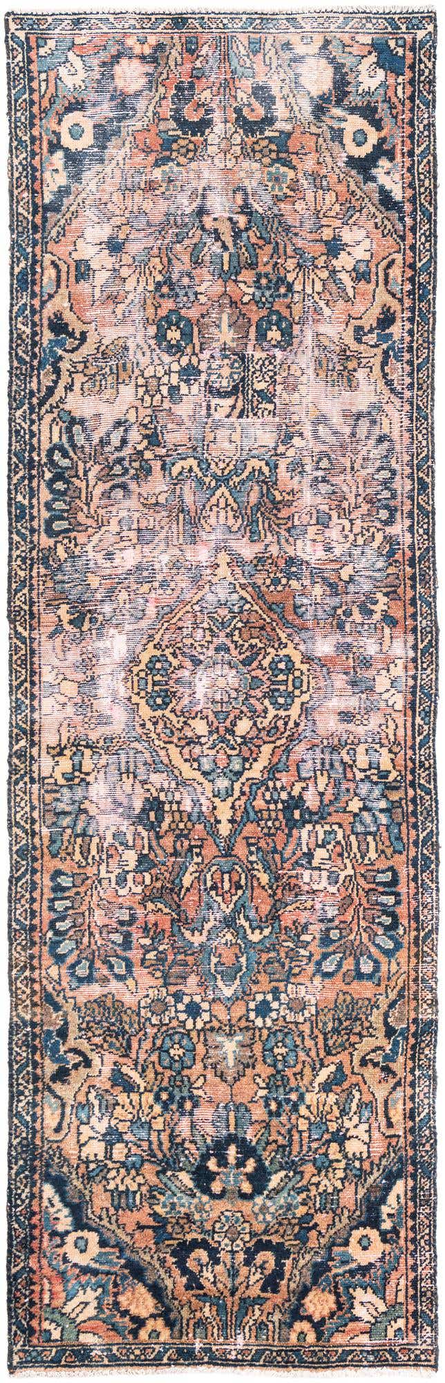 2' 2 x 7' 10 Hand Knotted Ultra Vintage Persian Wool Runner Rug