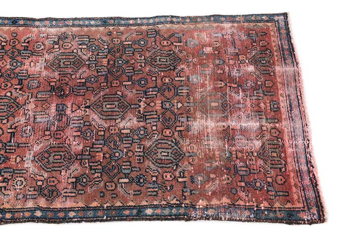 2' 3 x 5' 5 Hand Knotted Ultra Vintage Persian Wool Runner Rug