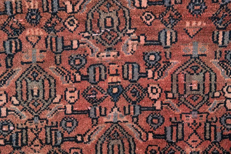 Detail image of 2' 3 x 5' 5 Hand Knotted Ultra Vintage Persian Wool Runner Rug