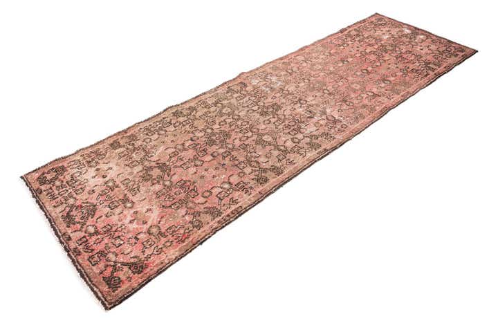 2' 8 x 8' 7 Hand Knotted Ultra Vintage Persian Wool Runner Rug