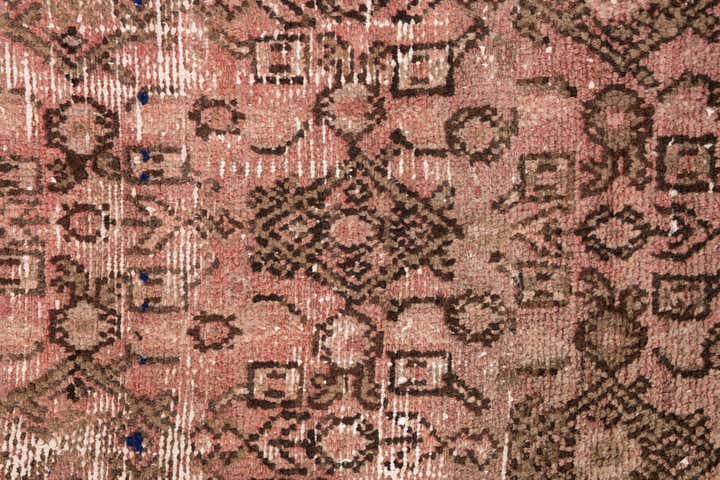 2' 8 x 8' 7 Hand Knotted Ultra Vintage Persian Wool Runner Rug