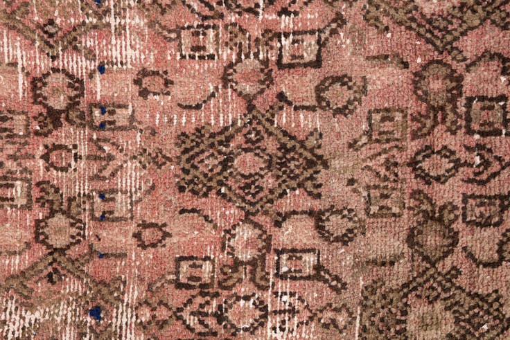 Detail image of 2' 8 x 8' 7 Hand Knotted Ultra Vintage Persian Wool Runner Rug