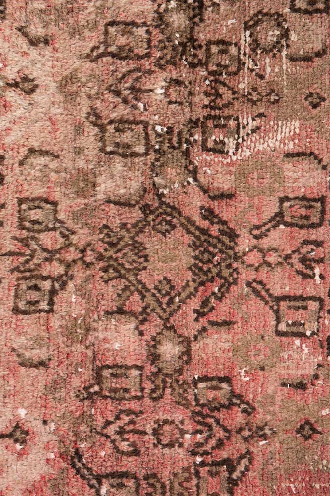 2' 8 x 8' 7 Hand Knotted Ultra Vintage Persian Wool Runner Rug