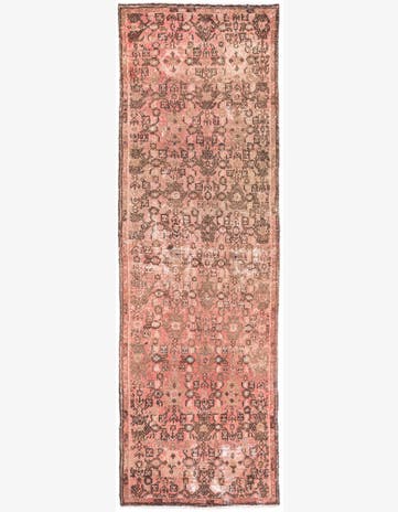 2' 8 x 8' 7 Hand Knotted Ultra Vintage Persian Wool Runner Rug