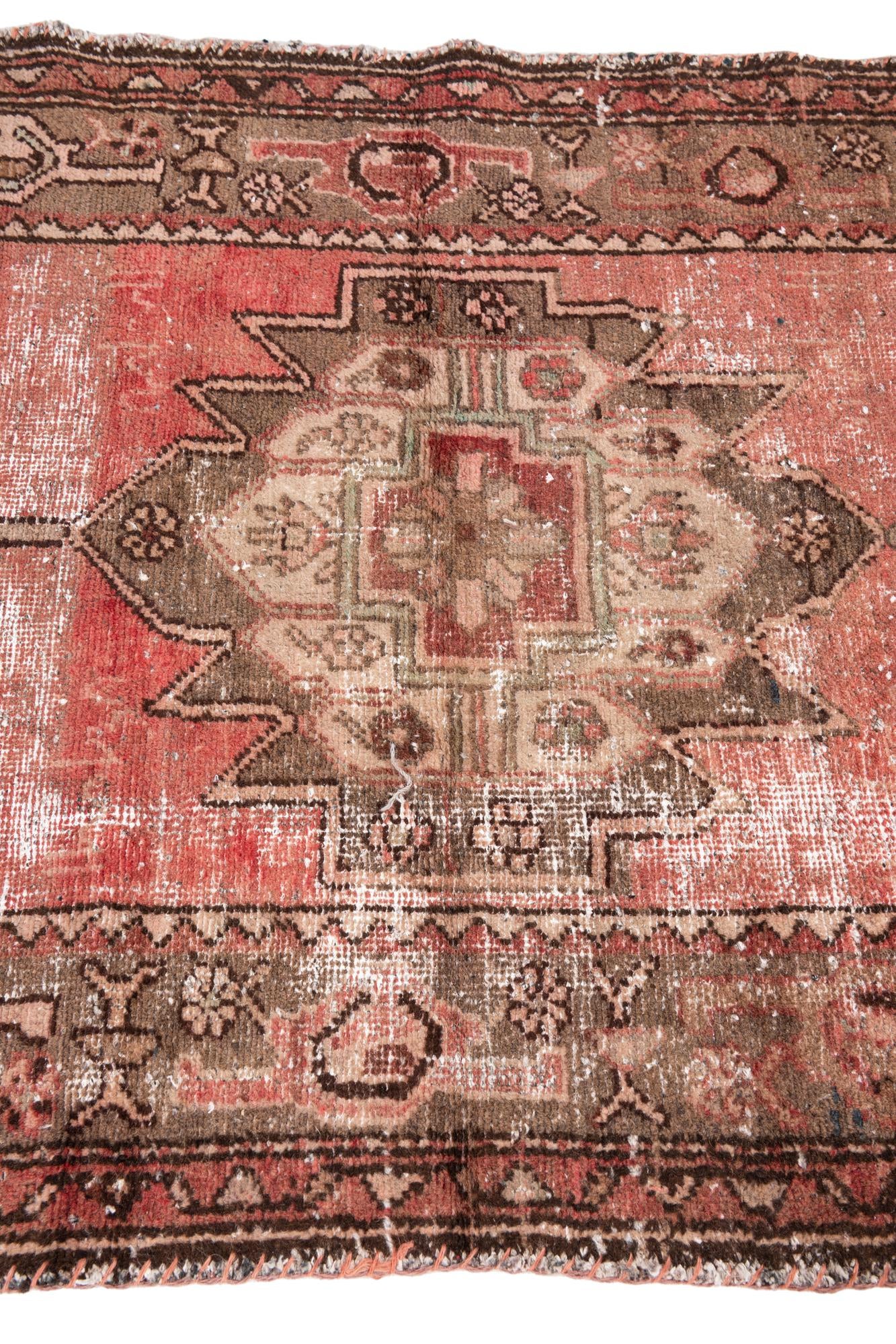 95cm x 190cm anudado a mano Ultra Vintage Alfombra Persa Lana Pasillera