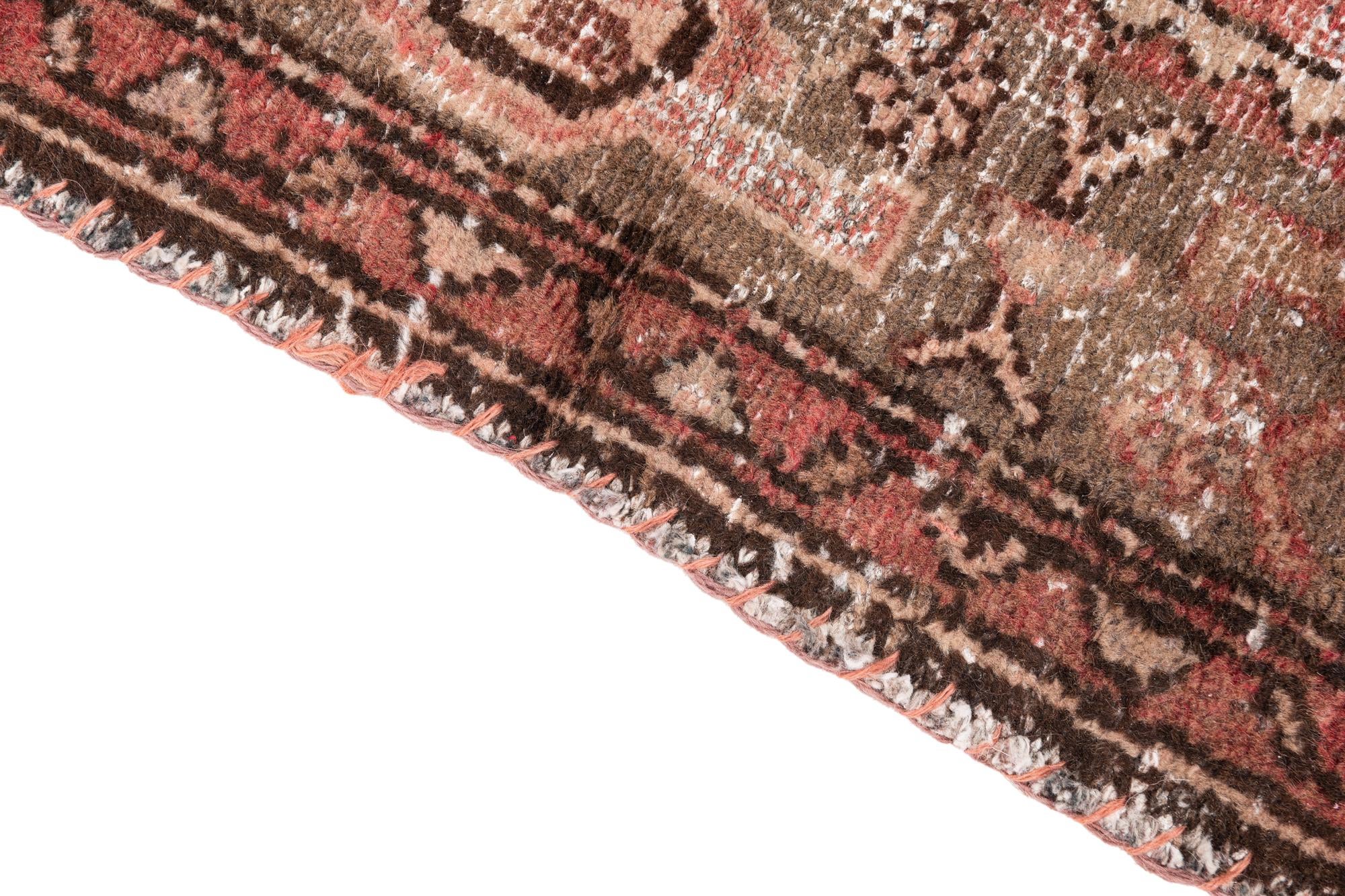 95cm x 190cm anudado a mano Ultra Vintage Alfombra Persa Lana Pasillera
