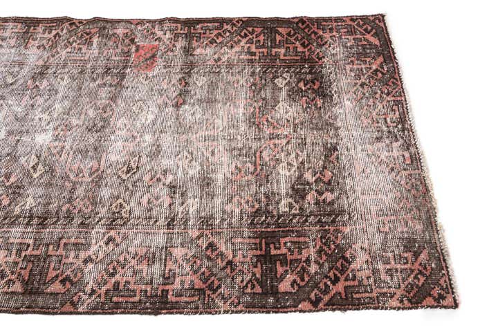 3' 4 x 7' Hand Knotted Ultra Vintage Persian Wool Runner Rug