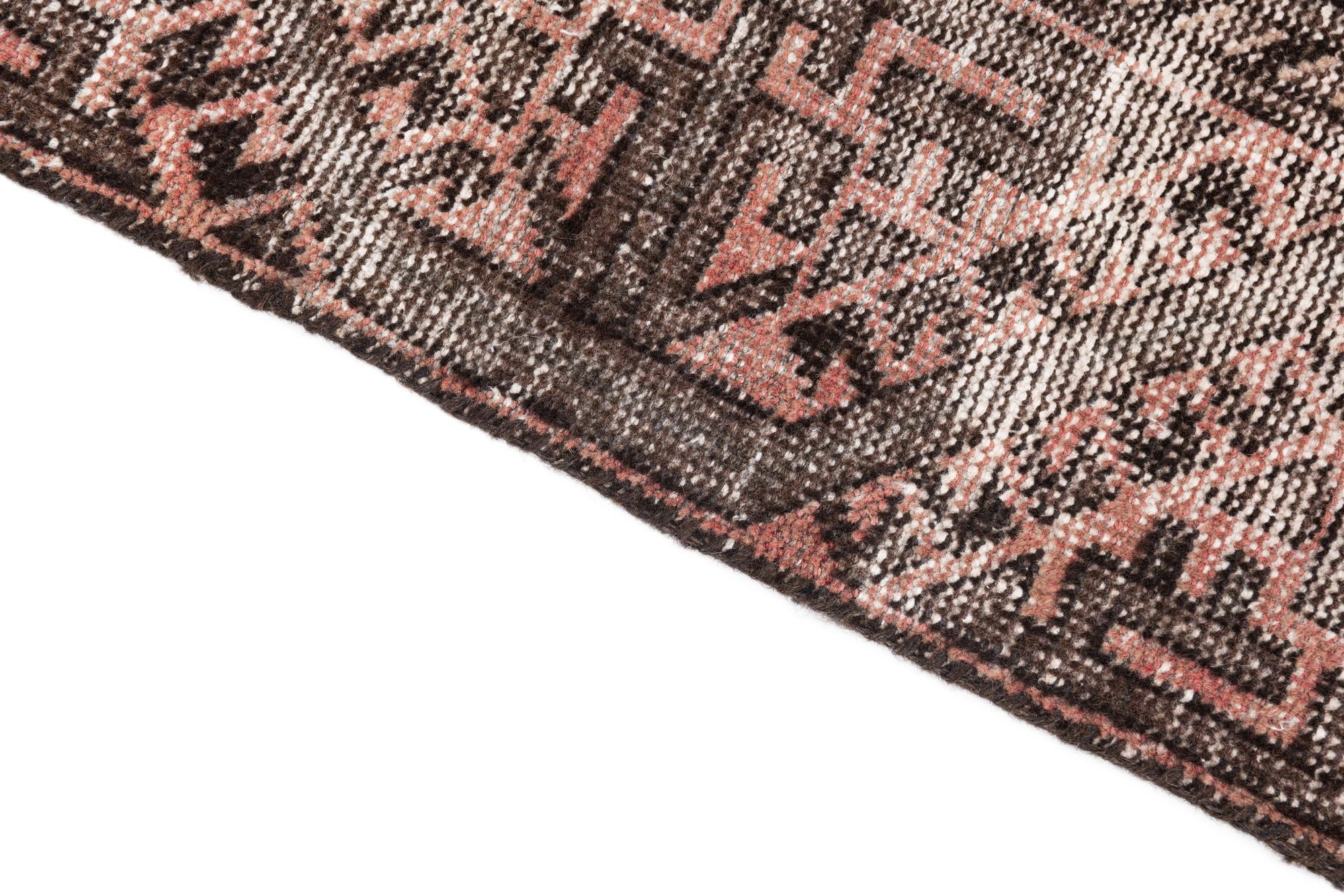 3' 4 x 7' Hand Knotted Ultra Vintage Persian Wool Runner Rug