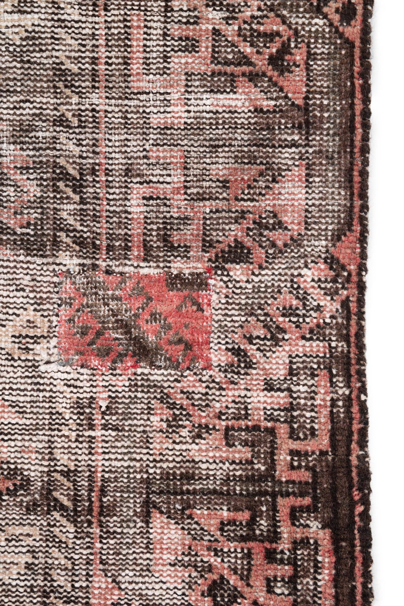 3' 4 x 7' Hand Knotted Ultra Vintage Persian Wool Runner Rug
