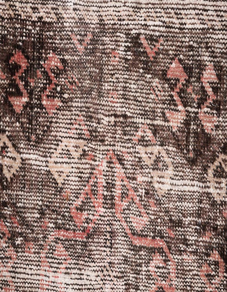 Detail image of 3' 4 x 7'  Hand Knotted Ultra Vintage Persian Wool Runner Rug
