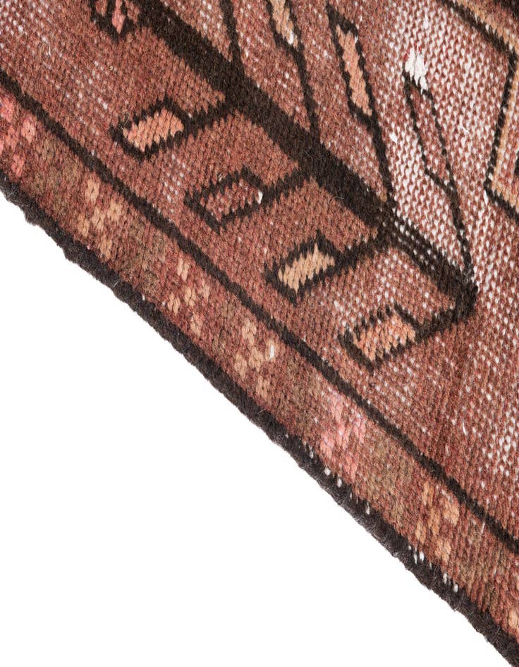 Detail image of 2' 9 x 9' 8  Hand Knotted Ultra Vintage Persian Wool Runner Rug