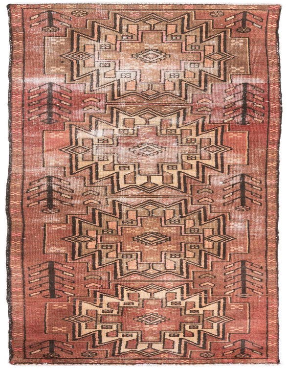  2' 9 x 9' 8  Hand Knotted Ultra Vintage Persian W...
