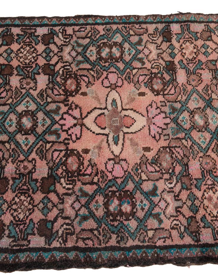 Detail image of 2' 4 x 8' 1  Hand Knotted Ultra Vintage Persian Wool Runner Rug