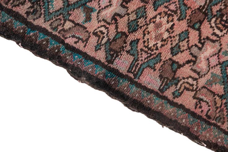 Detail image of 2' 4 x 8' 1 Hand Knotted Ultra Vintage Persian Wool Runner Rug