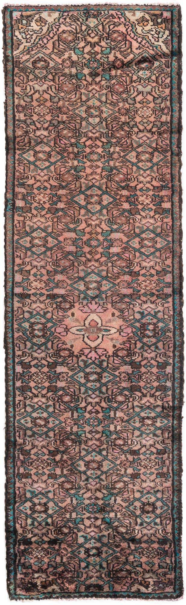 2' 4 x 8' 1 Hand Knotted Ultra Vintage Persian Wool Runner Rug