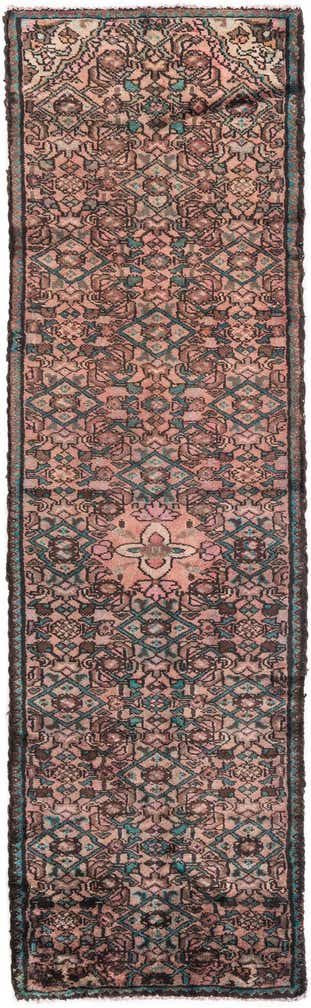 2' 4 x 8' 1 Hand Knotted Ultra Vintage Persian Wool Runner Rug