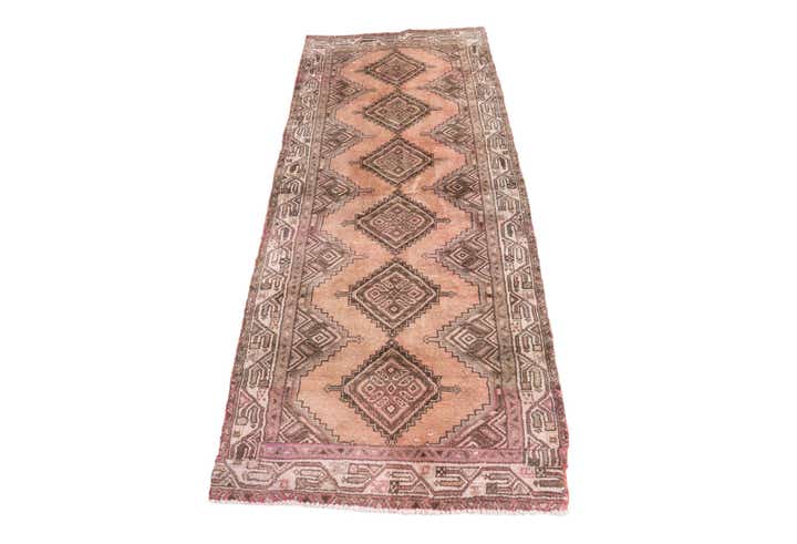 2' 6 x 6' 1 Hand Knotted Ultra Vintage Persian Wool Runner Rug