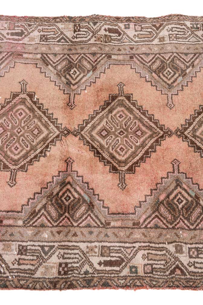 2' 6 x 6' 1 Hand Knotted Ultra Vintage Persian Wool Runner Rug