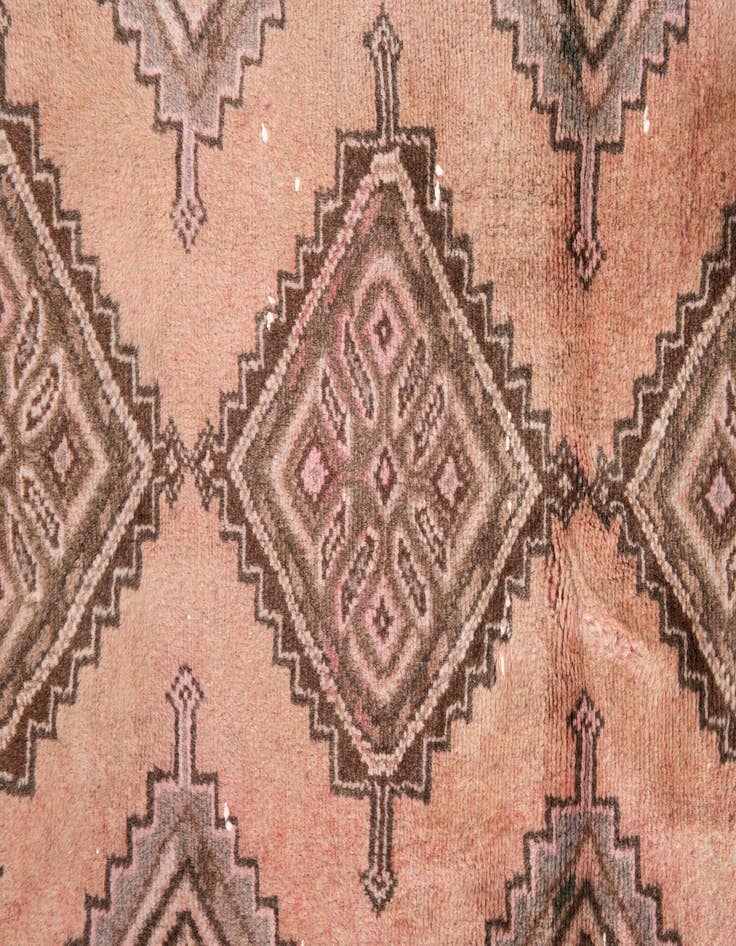 Detail image of 2' 6 x 6' 1  Hand Knotted Ultra Vintage Persian Wool Runner Rug