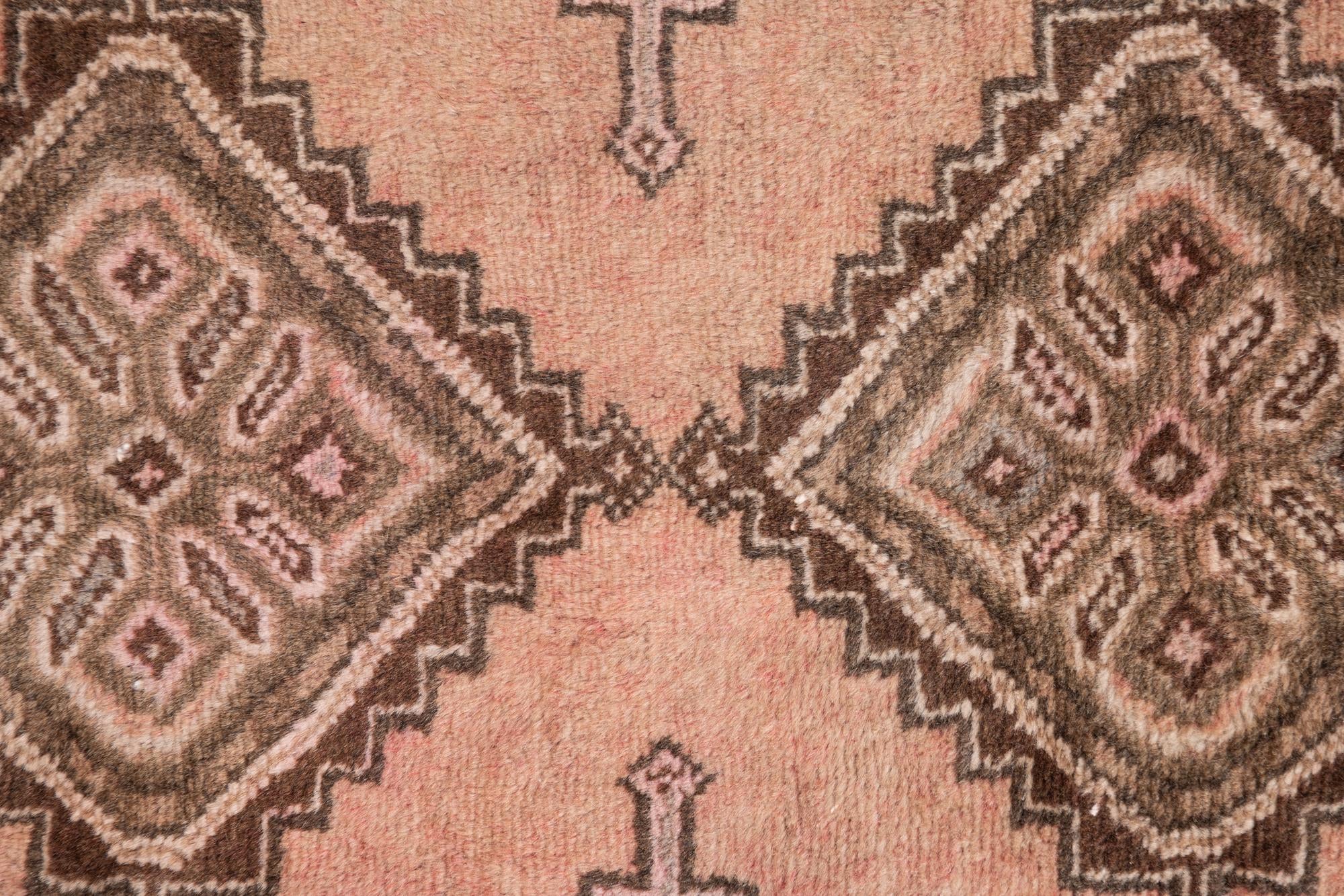 2' 6 x 6' 1 Hand Knotted Ultra Vintage Persian Wool Runner Rug
