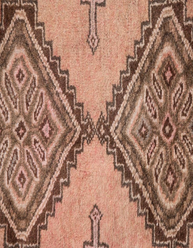 Detail image of 2' 6 x 6' 1  Hand Knotted Ultra Vintage Persian Wool Runner Rug
