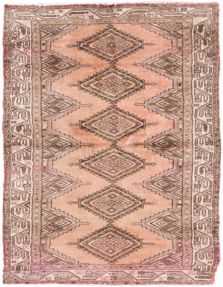 Detail image of 2' 6 x 6' 1 Hand Knotted Ultra Vintage Persian Wool Runner Rug