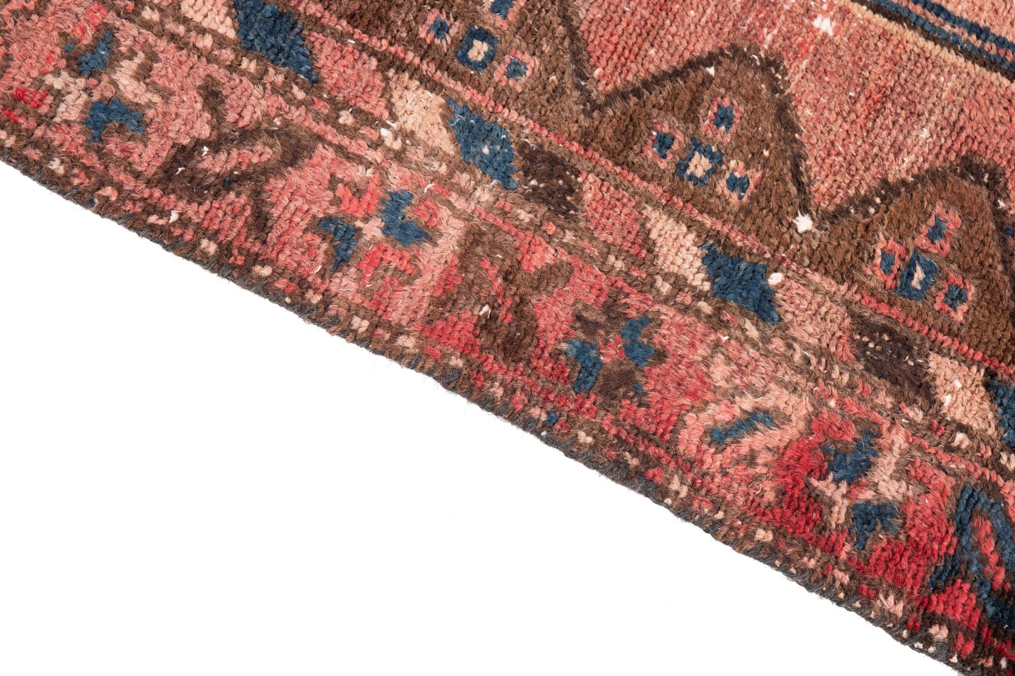 3' 3 x 6' 9 Hand Knotted Ultra Vintage Persian Wool Runner Rug
