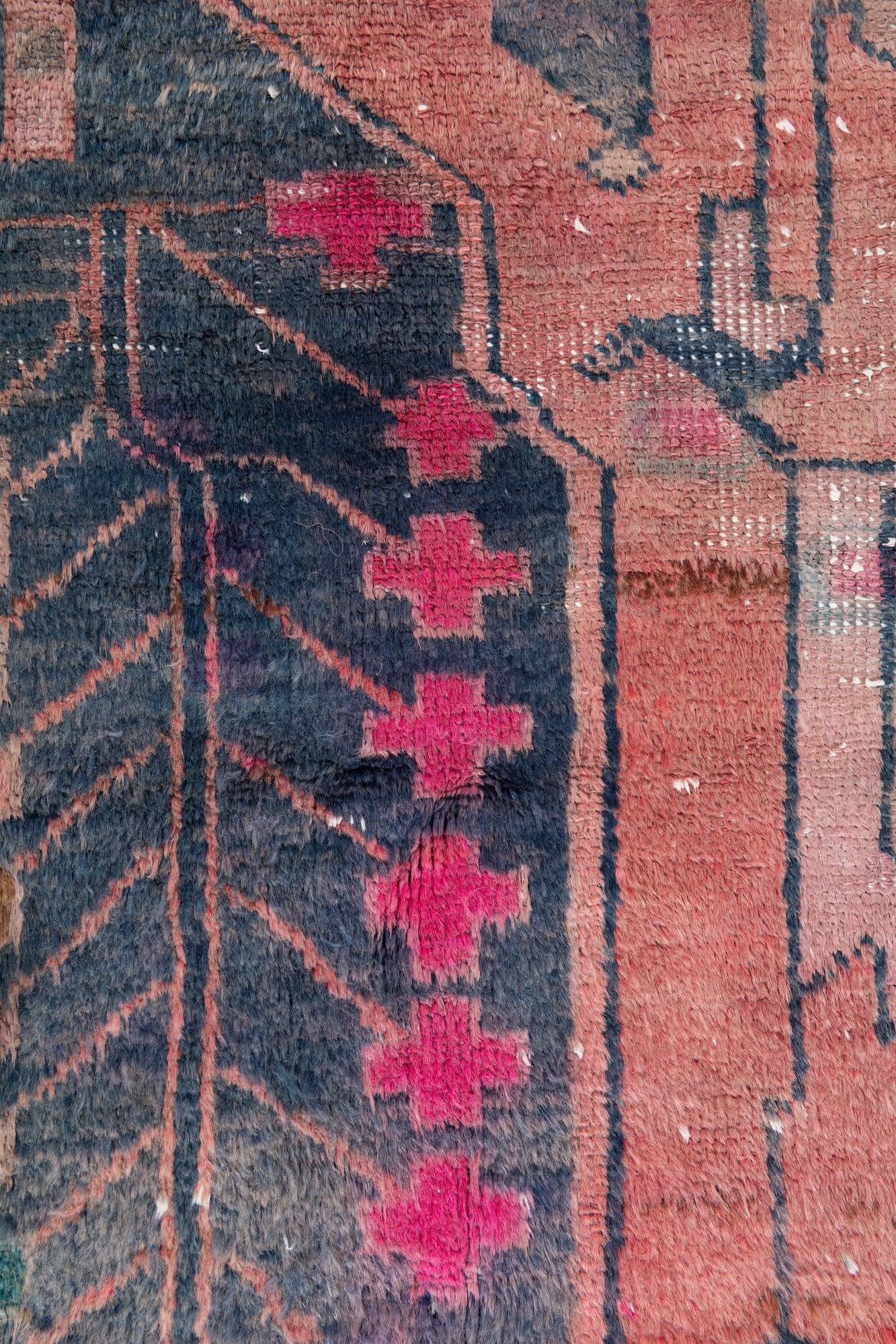 110cm x 240cm anudado a mano Ultra Vintage Alfombra Persa Lana Pasillera