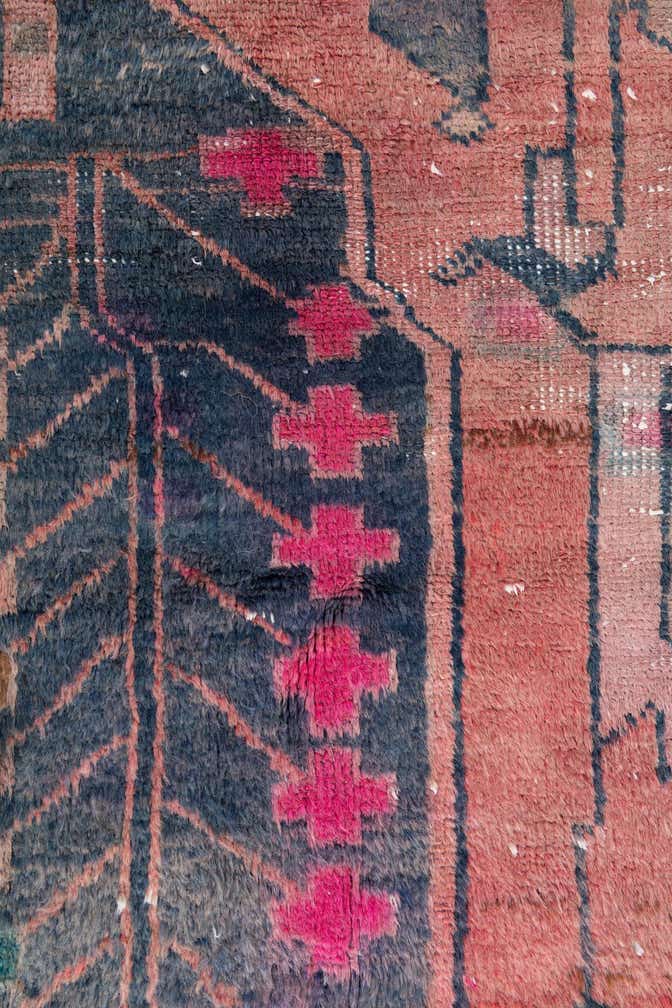 110cm x 240cm anudado a mano Ultra Vintage Alfombra Persa Lana Pasillera
