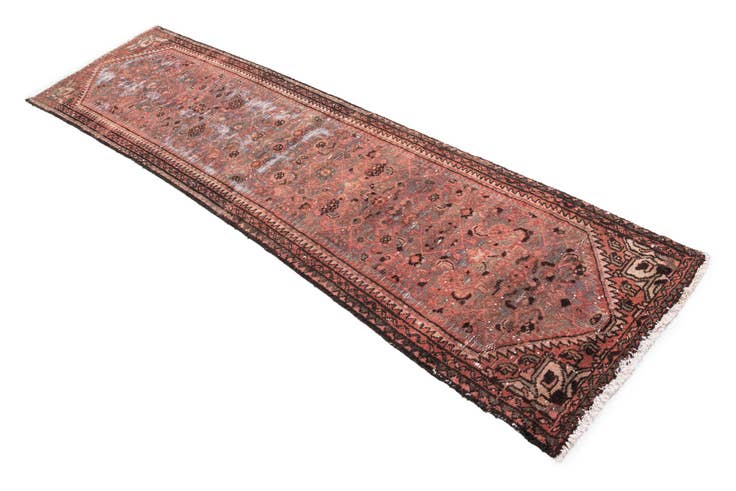 Detail image of 2' 2 x 8' 3 Hand Knotted Ultra Vintage Persian Wool Runner Rug