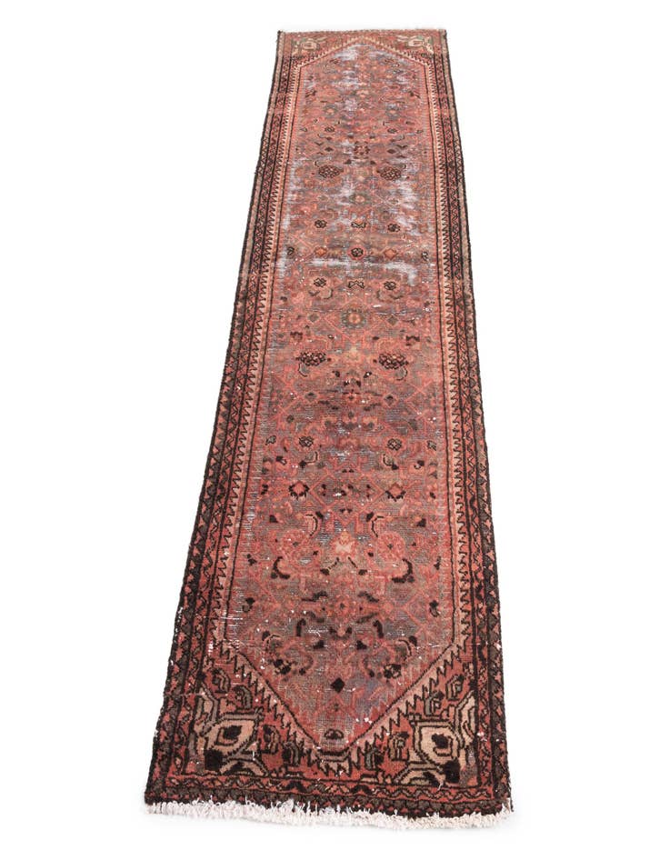 Detail image of 2' 2 x 8' 3  Hand Knotted Ultra Vintage Persian Wool Runner Rug