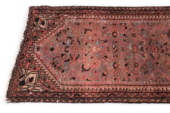 2' 2 x 8' 3 Hand Knotted Ultra Vintage Persian Wool Runner Rug