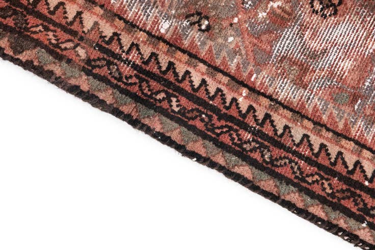 Detail image of 2' 2 x 8' 3 Hand Knotted Ultra Vintage Persian Wool Runner Rug