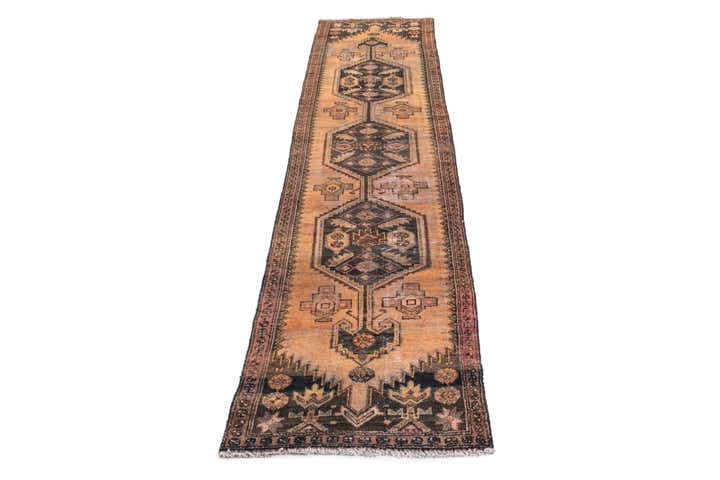 2' 3 x 9' Hand Knotted Ultra Vintage Persian Wool Runner Rug