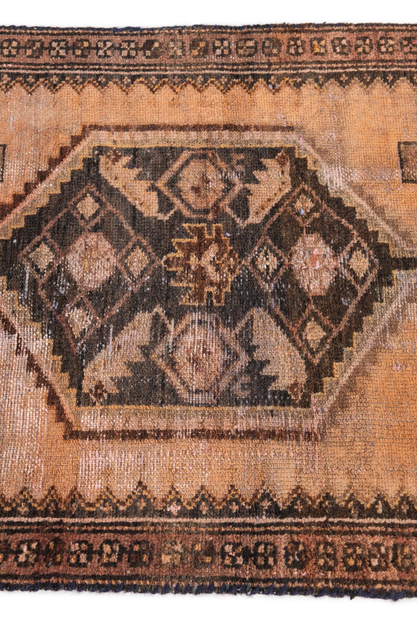 70cm x 275cm Hand Knotted Ultra Vintage Persian Wool Runner Rug