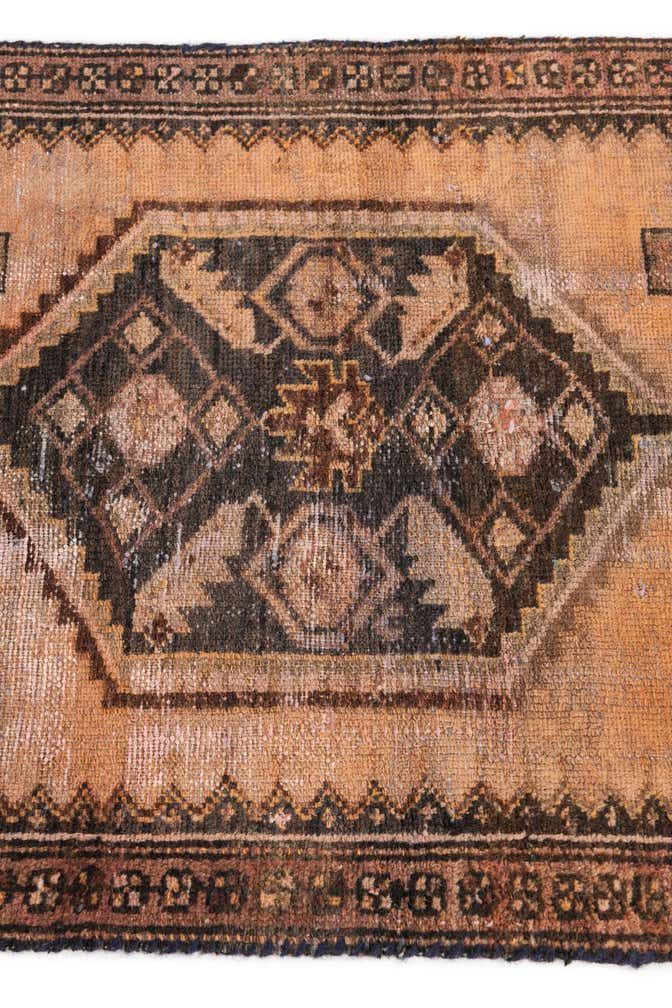 2' 3 x 9' Hand Knotted Ultra Vintage Persian Wool Runner Rug