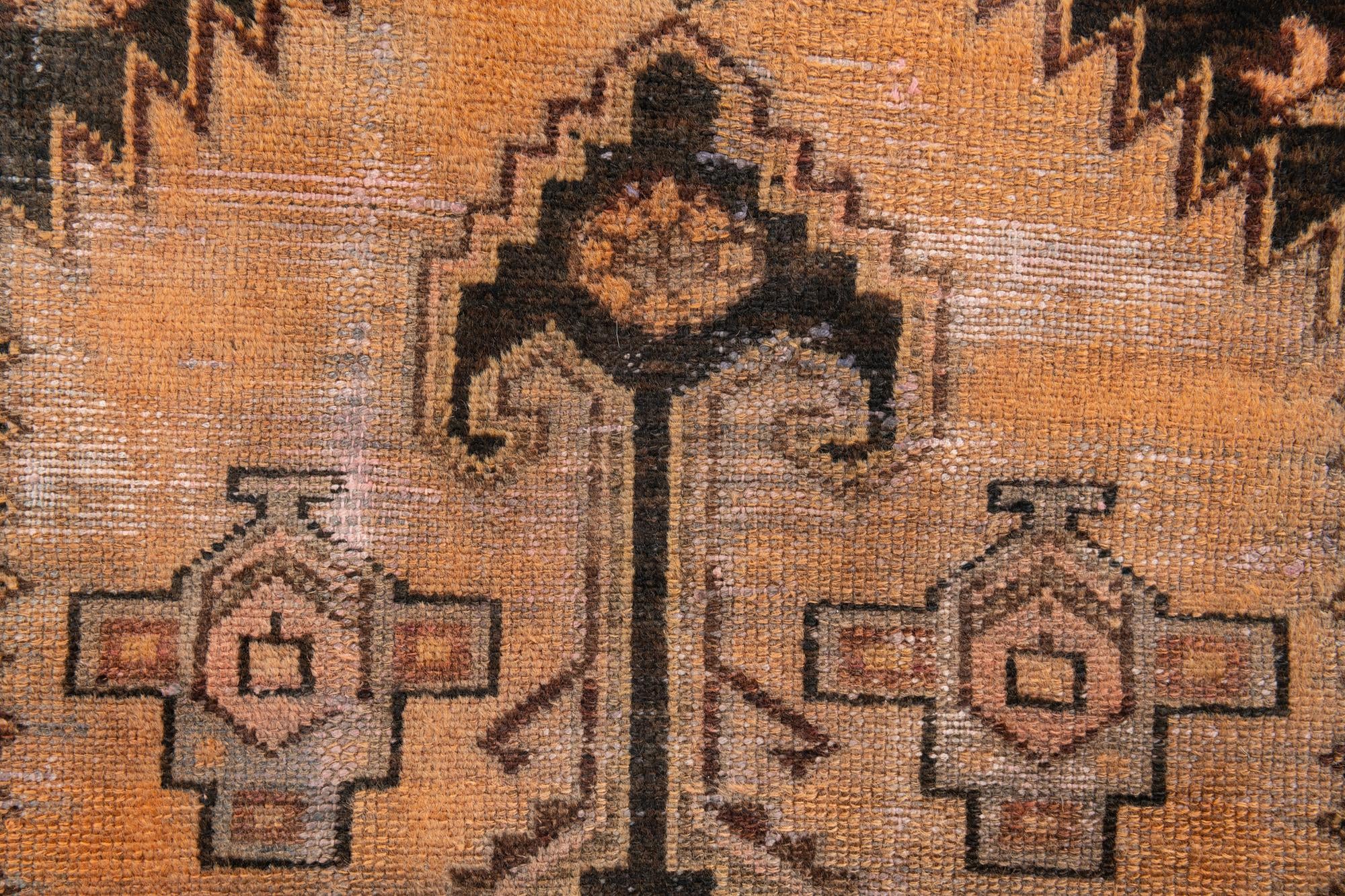 70cm x 275cm Hand Knotted Ultra Vintage Persian Wool Runner Rug