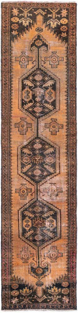 2' 3 x 9' Hand Knotted Ultra Vintage Persian Wool Runner Rug