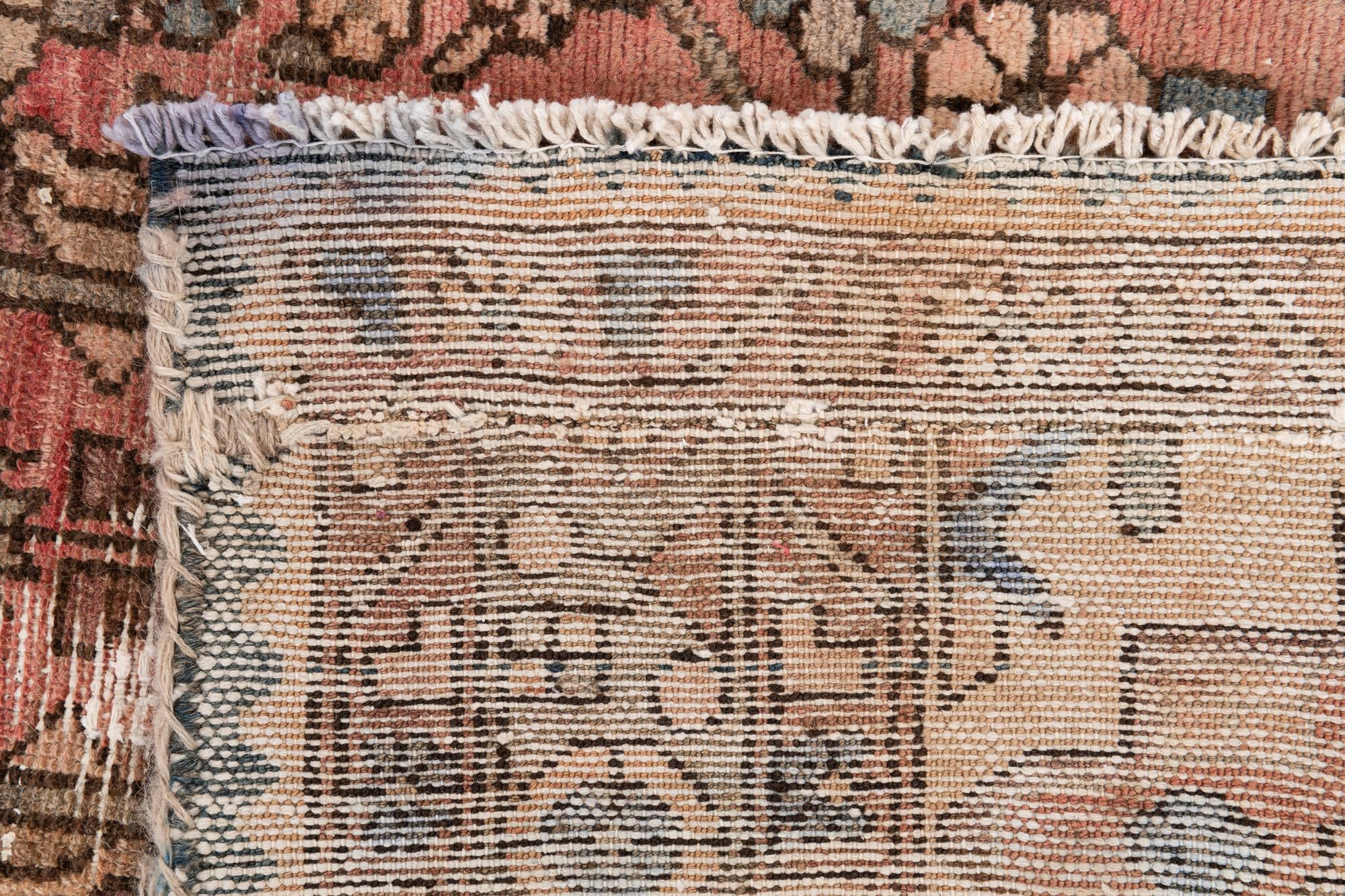 3' 10 x 9' 9 Hand Knotted Ultra Vintage Persian Wool Runner Rug