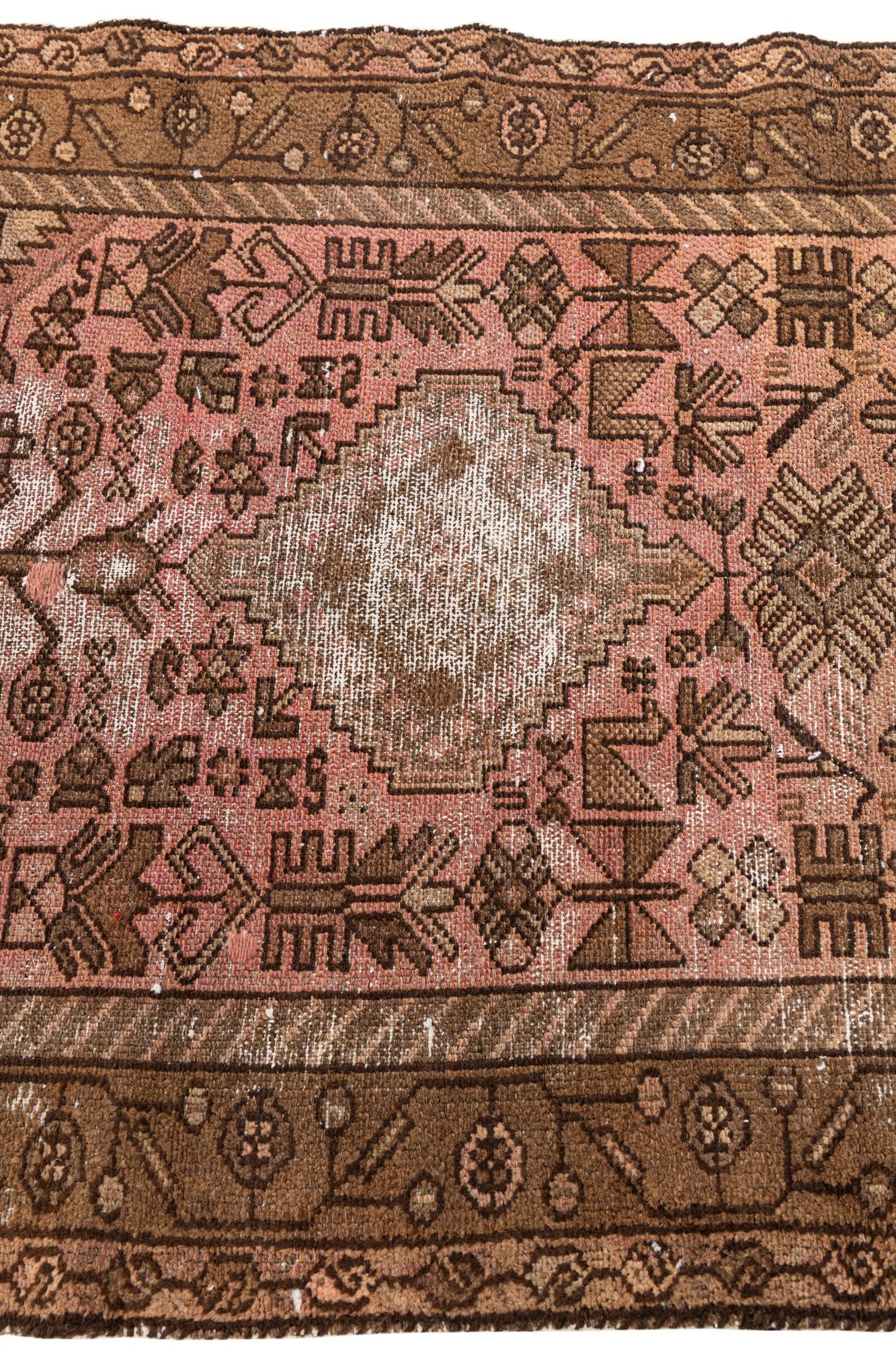 2' 10 x 5' 10 Hand Knotted Ultra Vintage Persian Wool Runner Rug