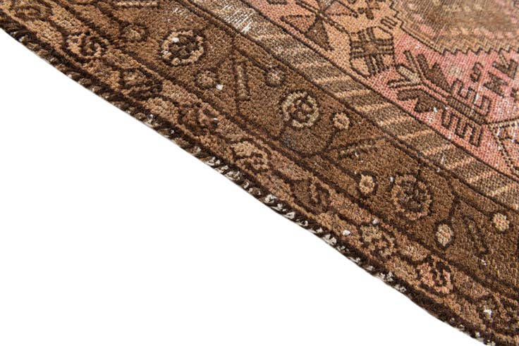 Detail image of 2' 10 x 5' 10 Hand Knotted Ultra Vintage Persian Wool Runner Rug